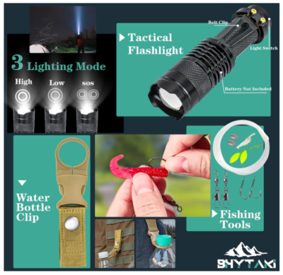 Survival Kits 37 in 1, Gifts for Men, Emergency Survival Gear and Equipment, Camping Hiking Outdoor Adventure Cool Gadgets - Image 3