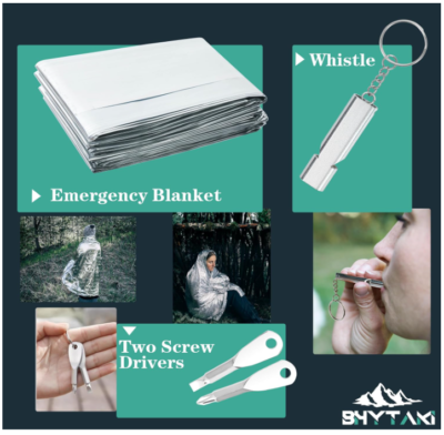 Survival Kits 37 in 1, Gifts for Men, Emergency Survival Gear and Equipment, Camping Hiking Outdoor Adventure Cool Gadgets - Image 2